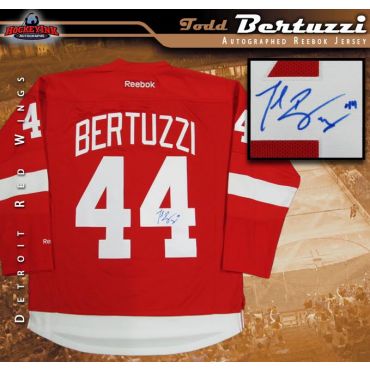 Todd Bertuzzi Autographed Detroit Red Wings Red Reebok Jersey