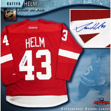 Darren Helm Autographed Detroit Red Wings Red Reebok Jersey