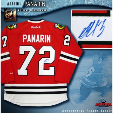 Artemi Panarin Autographed Chicago Blackhawks Red Reebok Jersey
