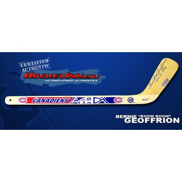 Bernie Geoffrion Autographed Montreal Canadiens Mini-Stick
