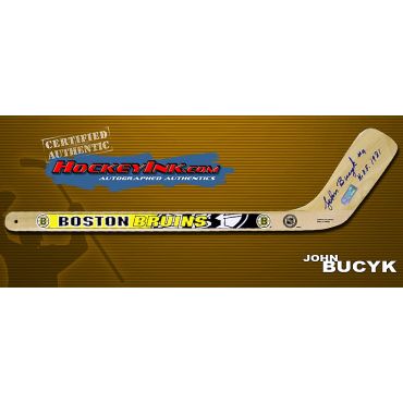 John Bucyk Autographed New York Rangers Mini-Stick