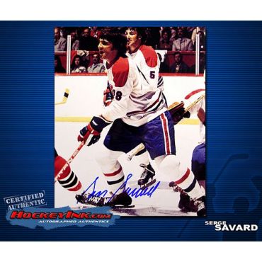 Serge Savard Montreal Canadiens Autographed 8 x 10 Photo