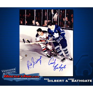 Rod Gilbert and Andy Bathgate 8 x 10 Autographed Photo