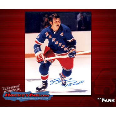 Brad Park New York Rangers Autographed 8 x 10 Photo