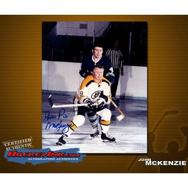 John McKenzie Boston Bruins Autographed 8 x 10 Photo