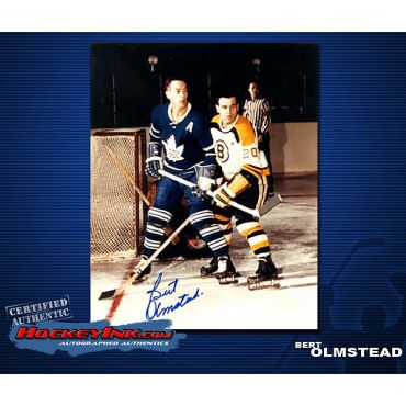 Bert Olmstead Toronto Maple Leafs Autographed 8 x 10 Photo