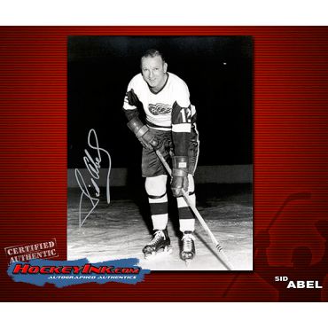 Sid Abel Detroit Red Wings Autographed 8 x 10 Photo