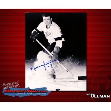 Norm Ullman Detroit Red Wings Autographed 8 x 10 Photo
