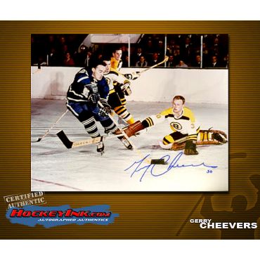 Gerry Cheevers 8 x 10 Autographed Photo