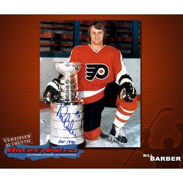 Bill Barber with Cup 8 x 10 Autographed Photo