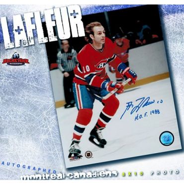 Guy LaFleur Montreal Canadiens 8 x 10 Autographed Photo