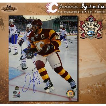 Jarome Iginla Calgary Flames Heritage Classic 8 x 10 Autographed Photo