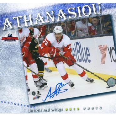 Andreas Athanasiou Detroit Red Wings Autographed Photo