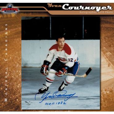 Yvan Cournoyer Montreal Canadiens 8 x 10 Autographed Photo
