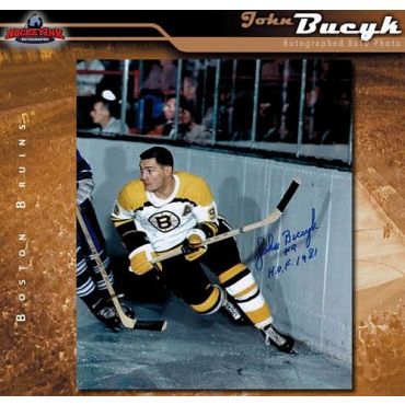 John Bucyk Boston Bruins 8 x 10 Autographed Photo