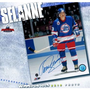 Teemu Selanne Winnipeg Jets Autographed 8 x 10 Photo