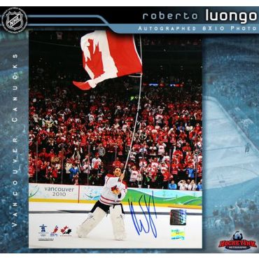 Roberto Luongo Team Canada Autographed 8 x 10 Photo