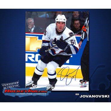 Ed Jovanovski Canucks  8 x 10 Autographed Photo