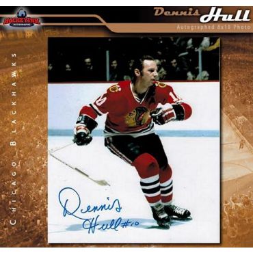 Dennis Hull Chicago Blackhawks 8 x 10 Autographed Photo