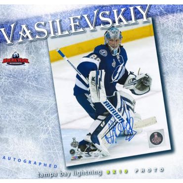 Andrei Vasilevskiy Tampa Bay Lightning Autographed 8 x 10 Photo