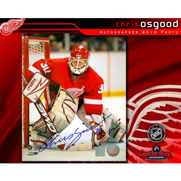 Chris Osgood Detroit Red Wings 8 x 10 Autographed Photo