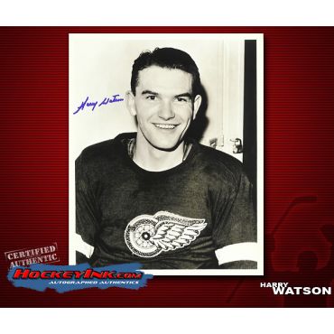 Harry Watson Detroit Red Wings  8 x 10 Autographed Photo