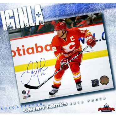 Jarome Iginla Calgary Flames 8 x 10 Autographed Photo