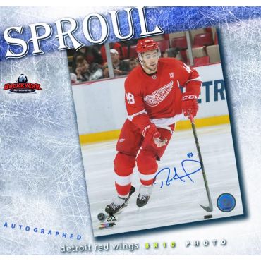 Ryan Sproul Detroit Red Wings 8 x 10 Autographed Photo