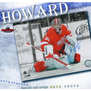 Jimmy Howard Autographed Detroit Red Wings 8 x 10 Photo