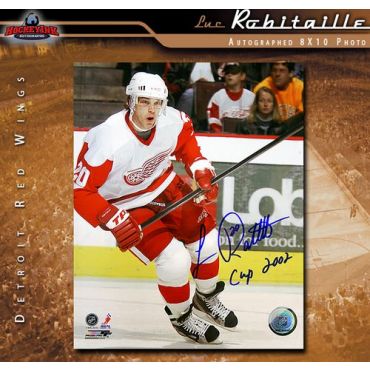 Luc Robitaille Detroit Red Wings 8 x 10 Autographed Photo