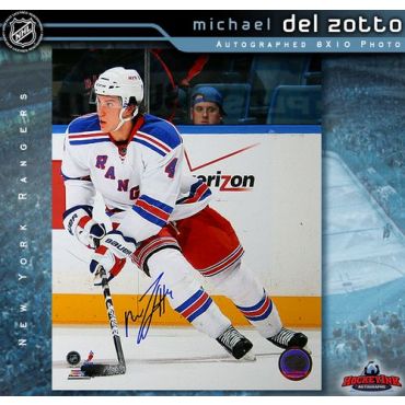 Michael Del Zotto New York Rangers 8 x 10 Autographed Photo