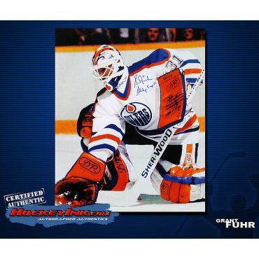 Grant Fuhr Edmonton Oilers  16 x 20 Autographed Photo