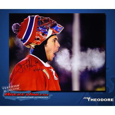 Jose Theodore Montreal Canadiens 16 x 20 Autographed Photo