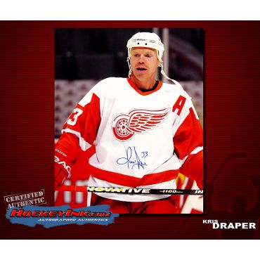Kris Draper Detroit Red Wings 16 x 20 Autographed Photo