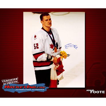 Adam Foote Team Canada 16 x 20 Autographed Photo