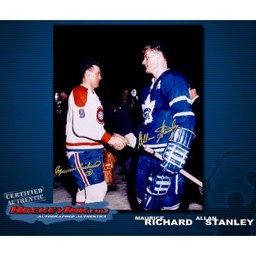 Maurice Richard and Allan Stanley 16 x 20 Autographed Photo