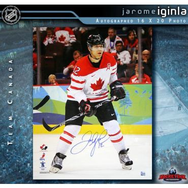 Jarome Iginla Team Canada 16 x 20 Autographed Photo