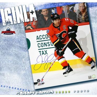 Jarome Iginla Calgary Flames 16 x 20 Autographed Photo