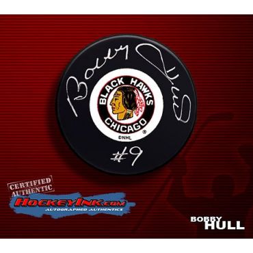Bobby Hull Chicago Blackhawks Autographed Hockey Puck