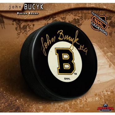 John Bucyk Boston Bruins Autographed Hockey Puck