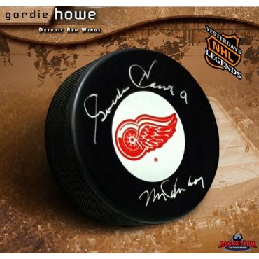 Gordie Howe Autographed Hockey Puck