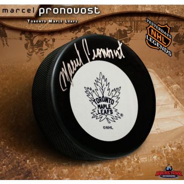 Marcel Pronovost Maple Leafs Autographed Hockey Puck