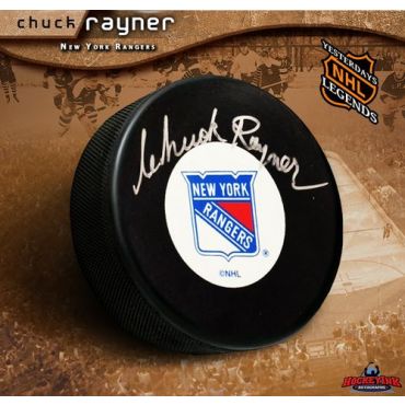 Chuck Rayner Autographed Hockey Puck