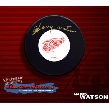 Harry Watson Autographed Hockey Puck