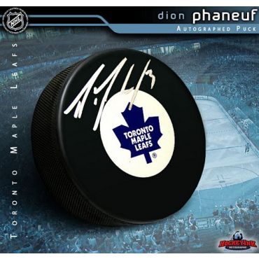Dion Phaneuf Toronto Maple Leafs Autographed Hockey Puck