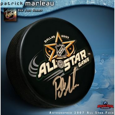 Patrick Marleau 2007 All Star Game Autographed Hockey Puck