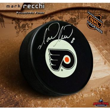 Mark Recchi Philadelphia Flyers Autographed Hockey Puck