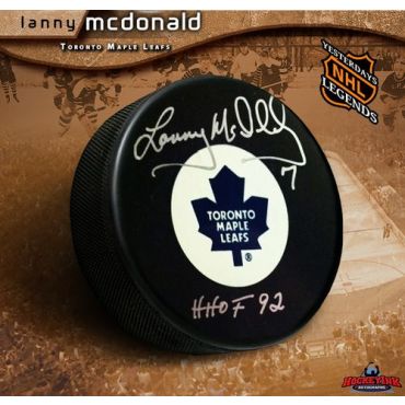 Lanny McDonald Toronto Maple Leafs Autographed Hockey Puck