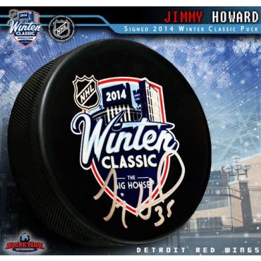 Jimmy Howard 2014 Winter Classic Autographed Hockey Puck
