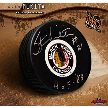 Stan Mikita Chicago Blackhawks Original 6 Autographed Hockey Puck